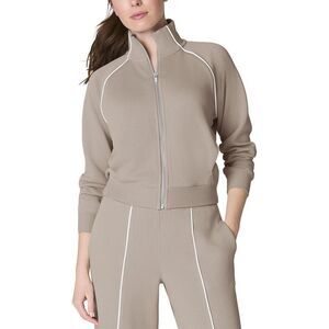 Spanx® Womens  Airpique Track Jacket, Brown